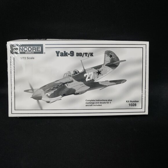Encore Models Yak-9 DD/T/K 1/72 Scale Model Kit sealed in box #1028 NIB - Picture 1 of 4